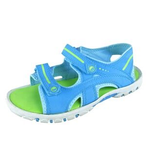 Smartfit Youth Girls Sandals Shoes Size 5 Medium Blue Synthetic Hook & Loop